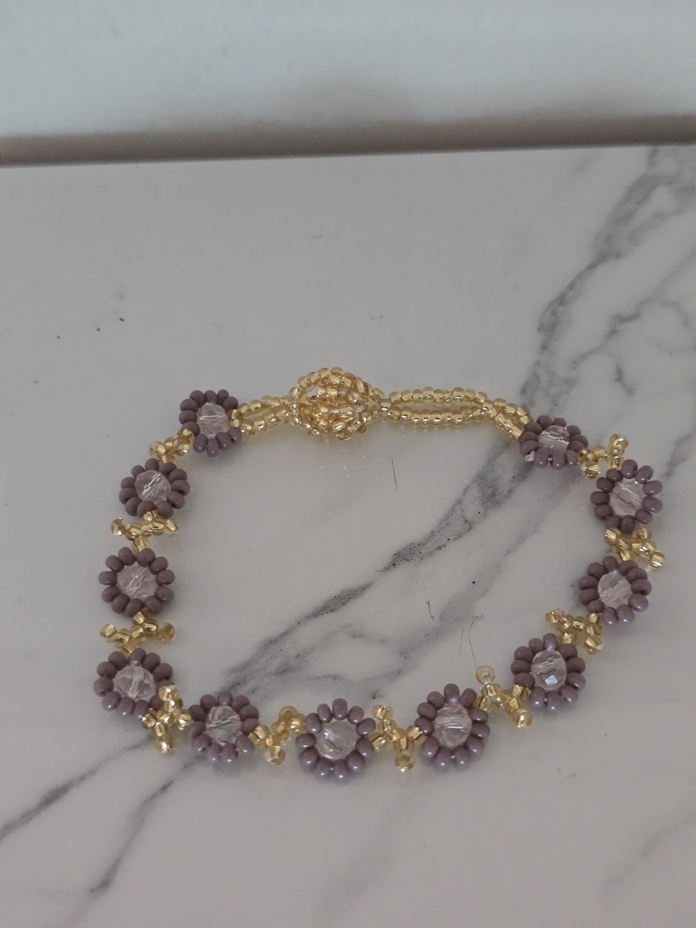 Huichol Beaded Flower Bracelet